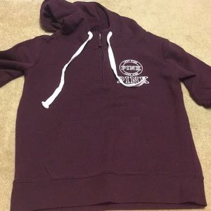 PINK half zip hoodie